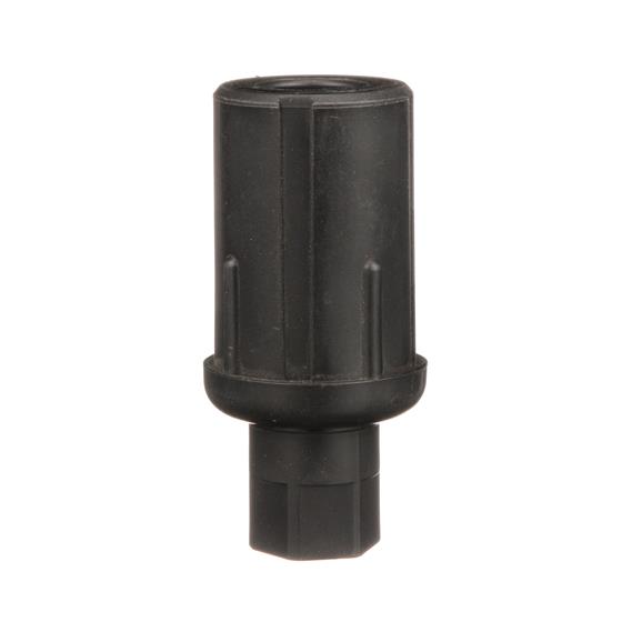 Picture of 1-5/8" Round Black Thermoplastic Adjustable Hex Foot Insert