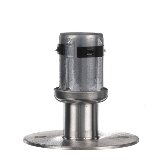Picture of 1-5/8" Round Stainless Steel Clad Zinc Die Cast Adjustable Flanged Foot Insert With Mounting Holes