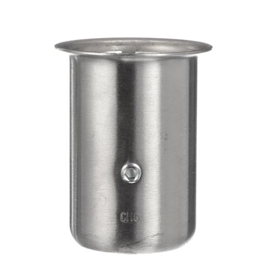 Picture of 1-5/8" x 3-1/4" H Stainless Steel Leg Socket With Flanged Top