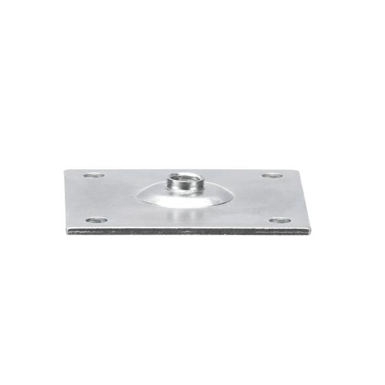 Picture of 3-1/2" x 3-1/2" Zinc Plated Steel Removable Mounting Plate With 1/2-13 Tapped Center Hole
