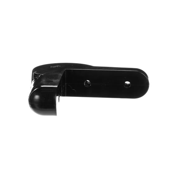 Picture of 4-3/8" L x 1-1/16" W x 1-1/4" H Black PVC Corner Bumper With Rounded Ends And Corner