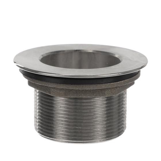 Picture of Encore® Nickel Plated Brass Sink Drain 2" L, 2-1/2" Dia. Sink Opening, 3-1/2" Face Flange, Includes: Locknut & Washer, 2" NPT