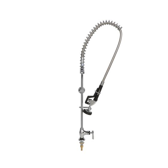 Picture of Encore® Brass Chrome Plated Single Deck Mount Pre-Rinse with Wall Bracket