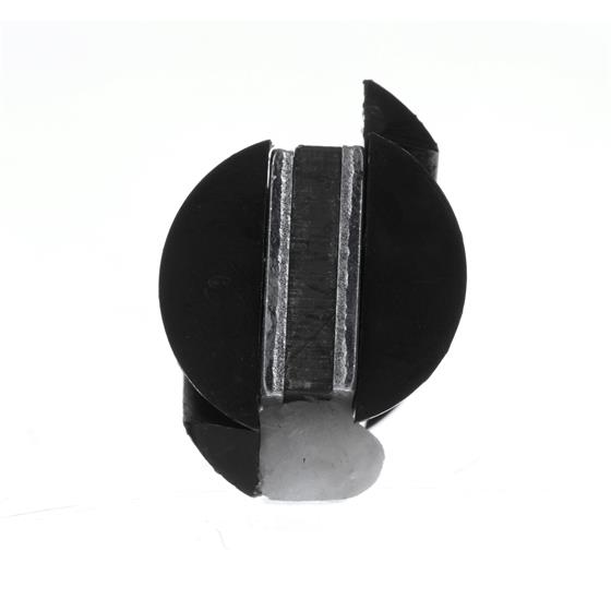 Picture of Black Polypropylene Snap-In Round Magnetic Cabinet Catch