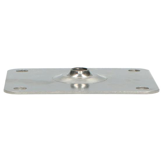 Picture of Mounting plate, S/S, with M12 threaded hole, 102x80x2mm
