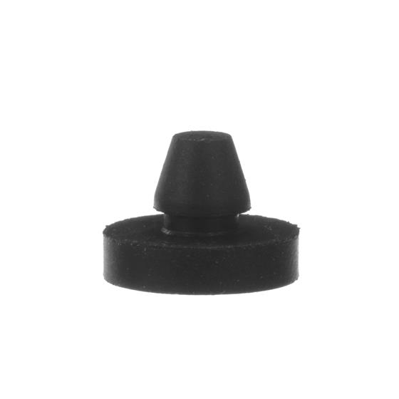 Picture of 1/2" OD x 1/16" H Black Rubber Button Bumper