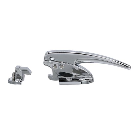Picture of 6-3/4" L Chrome Plated Die Cast Adjustable Surface Mount Latch For Flush To 3/8" Offset