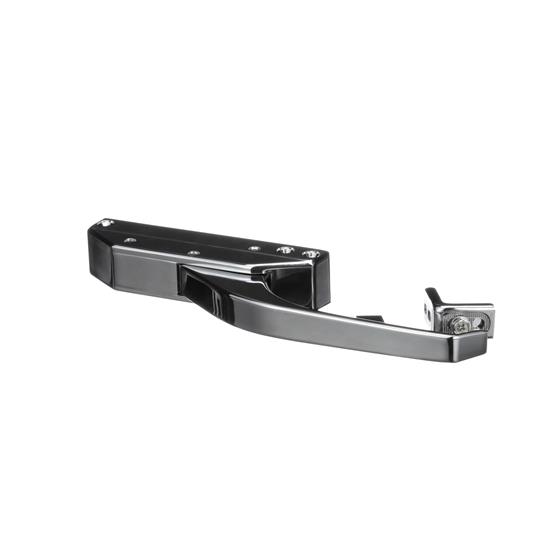 Picture of 10-1/4" L Chrome Plated Die Cast Mechanical Edgemount Latch With Offset Handle