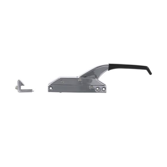Picture of 10-1/4" L Chrome Plated Die Cast Mechanical Edgemount Oven Latch With Insulated Offset Handle