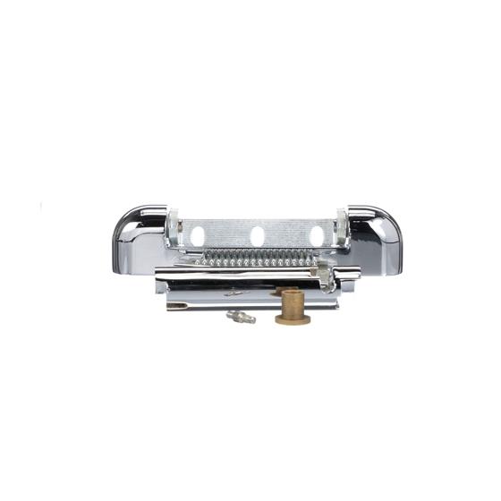 Picture of 1-1/8" Offset 5-3/4" L Chrome Plated Die Cast Non-Rise Adjustable Spring Cartridge Edgemount Hinge