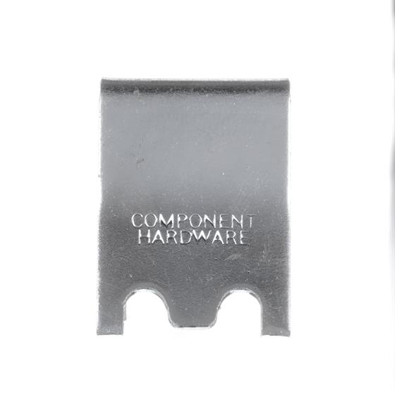Picture of 7/8" W Zinc Plated Steel Snap-In Shelf Support Clip With 7/16" H Tab