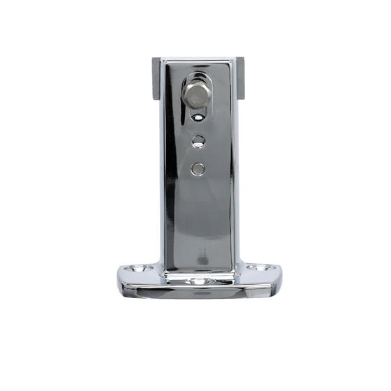 Picture of 1-5/8" To 2-1/2" Polished Chrome Adustable Strike For W19 Series Walk-In Cooler Door Safety Latch