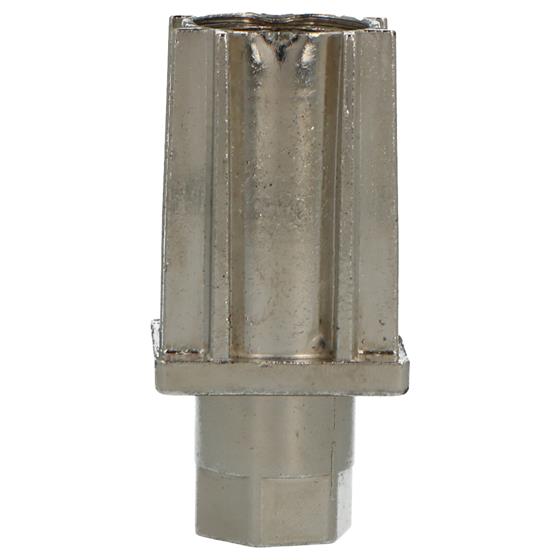 Picture of Insert foot, 25mm square, with hexagon and flanged adjuster