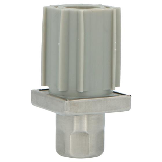Picture of Insert foot, 40mm square, with S/S collar and S/S sleeve