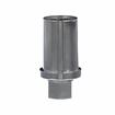 Picture of 1" Round Nickel Plated Zinc Die Cast Adjustable Hex Foot Insert