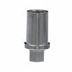 Picture of 1" Round Nickel Plated Zinc Die Cast Adjustable Hex Foot Insert