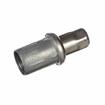 Picture of 1-1/2" Round Stainless Steel Clad Zinc Die Cast Adjustable Hex Foot Insert