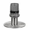 Picture of 1-1/2" Round Stainless Steel Clad Zinc Die Cast Adjustable Flanged Foot Insert With Mounting Holes