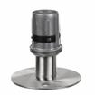 Picture of 1-1/2" Round Stainless Steel Clad Zinc Die Cast Adjustable Flanged Foot Insert With Mounting Holes