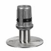 Picture of 1-1/2" Round Stainless Steel Clad Zinc Die Cast Adjustable Flanged Foot Insert With Mounting Holes