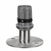 Picture of 1-1/2" Round Stainless Steel Clad Zinc Die Cast Adjustable Flanged Foot Insert With Mounting Holes