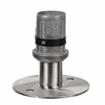Picture of 1-1/2" Round Stainless Steel Clad Zinc Die Cast Adjustable Flanged Foot Insert With Mounting Holes