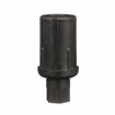 Picture of 1-5/8" Round Black Thermoplastic Adjustable Hex Foot Insert