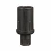 Picture of 1-5/8" Round Black Thermoplastic Adjustable Hex Foot Insert