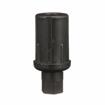 Picture of 1-5/8" Round Black Thermoplastic Adjustable Hex Foot Insert