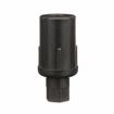 Picture of 1-5/8" Round Black Thermoplastic Adjustable Hex Foot Insert