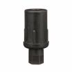 Picture of 1-5/8" Round Black Thermoplastic Adjustable Hex Foot Insert