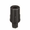 Picture of 1-5/8" Round Black Thermoplastic Adjustable Hex Foot Insert