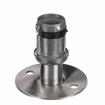 Picture of 1-5/8" Round Stainless Steel Clad Zinc Die Cast Adjustable Flanged Foot Insert With Mounting Holes