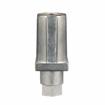 Picture of 1-1/4" Square Natural Finish Zinc Die Cast Adjustable Hex Foot Insert