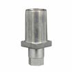 Picture of 1-1/4" Square Natural Finish Zinc Die Cast Adjustable Hex Foot Insert