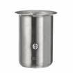 Picture of 1-5/8" x 3-1/4" H Stainless Steel Leg Socket With Flanged Top