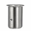Picture of 1-5/8" x 3-1/4" H Stainless Steel Leg Socket With Flanged Top