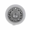 Picture of 1" OD Nylon/Steel Flat Ball Bearing Roller with 1/2" Rivet Stud