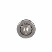 Picture of 29/32" OD Stainless Steel Flat Ball Bearing Roller with 1/4-20 x5/8" L Flat Head Screw Stud