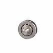 Picture of 29/32" OD Stainless Steel Flat Ball Bearing Roller with 1/4-20 x5/8" L Flat Head Screw Stud