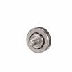 Picture of 29/32" OD Stainless Steel Flat Ball Bearing Roller with 1/4-20 x5/8" L Flat Head Screw Stud