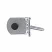 Picture of Zinc Plated Steel Floor Mount Door Stop with Solid Rubber Bumper
