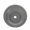 Picture of 5" OD x 3/4" H Gray Rubber Rolling Bumper With 1/2" OD Mounting Hole For Threaded Stem Casters