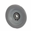Picture of 5" OD x 3/4" H Gray Rubber Rolling Bumper With 1/2" OD Mounting Hole For Threaded Stem Casters