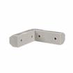 Picture of 3-3/8" L x 1" W x 7/8" H Gray PVC Contempo Corner Bumper Interface With Hole Plugs