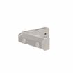 Picture of 3-3/8" L x 1" W x 7/8" H Gray PVC Contempo Corner Bumper Interface With Hole Plugs