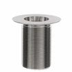 Picture of Encore® Nickel Plated Brass Sink Drain 3" L, 2" Dia Sink Opening, 3" Face Flange, 1-1/2" NPT