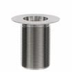 Picture of Encore® Nickel Plated Brass Sink Drain 3" L, 2" Dia Sink Opening, 3" Face Flange, 1-1/2" NPT