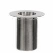 Picture of Encore® Nickel Plated Brass Sink Drain 3" L, 2" Dia Sink Opening, 3" Face Flange, 1-1/2" NPT