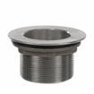 Picture of Encore® Nickel Plated Brass Sink Drain 2" L, 2-1/2" Dia. Sink Opening, 3-1/2" Face Flange, Includes: Locknut & Washer, 2" NPT